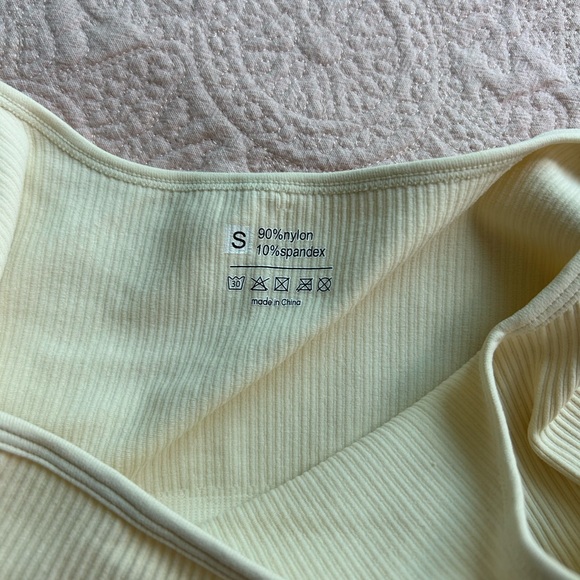 Cream Ribbed Jumpsuit from Amazon - Picture 2 of 2